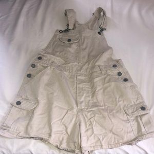 Khaki Overall Shorts